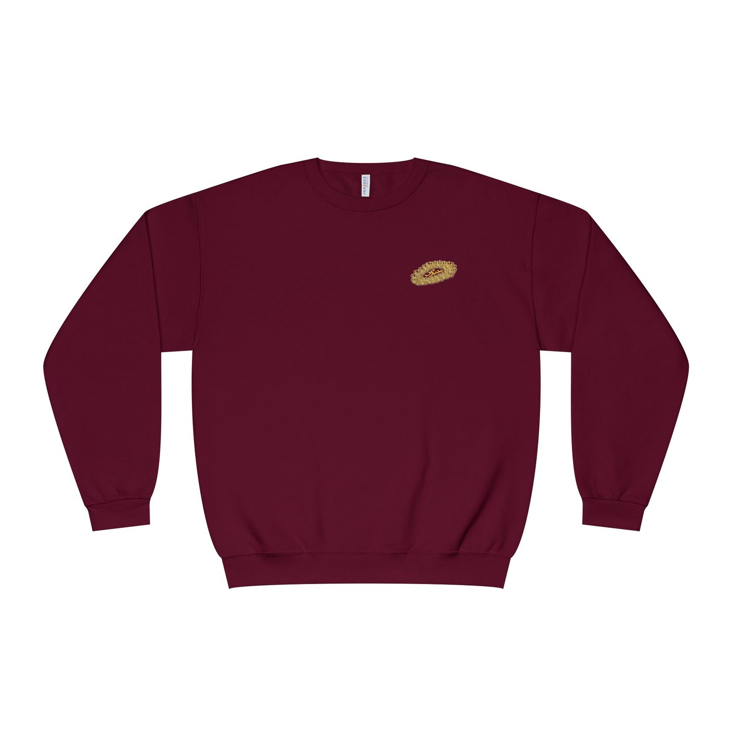 MAJBWR - Gold Crown Crewneck Sweatshirt — Arabic Script Graphic