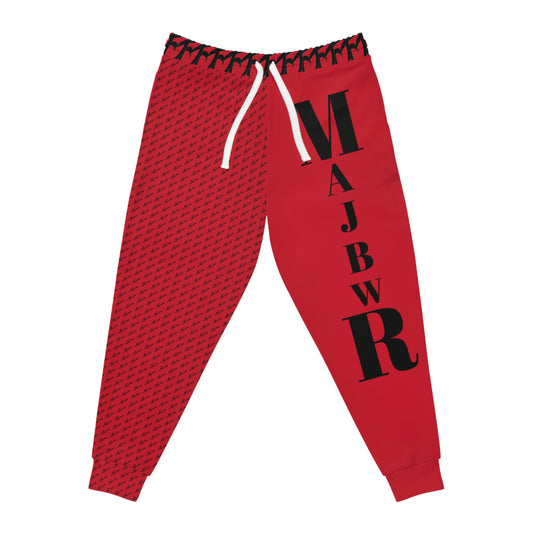 MAJBWR - Red & Black Print Joggers