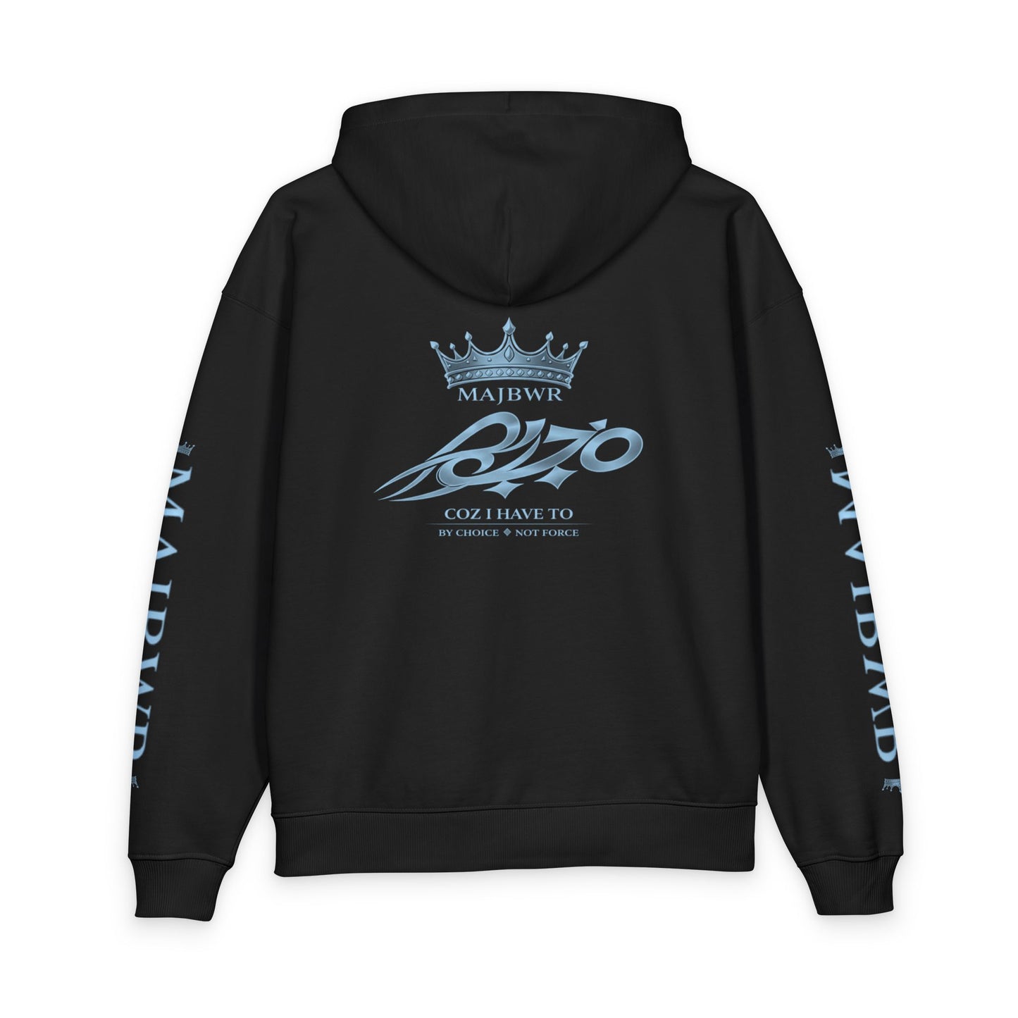 MAJBWR - Azure Black Hoodie — Frosted Edition