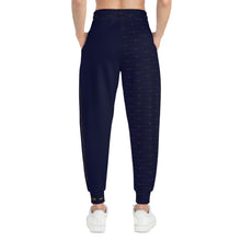 MAJBWR - Navy Athletic Joggers with Gold Crown Logo — Diamond Edition