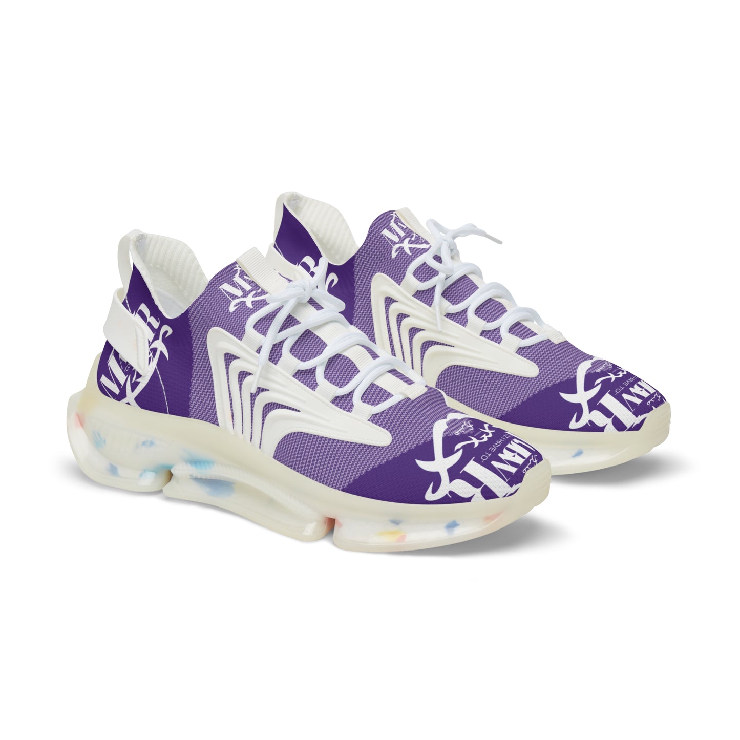 MAJBWR - Men's Mesh Snake Sneakers PurpleX