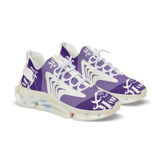 MAJBWR - Men's Mesh Snake Sneakers PurpleX