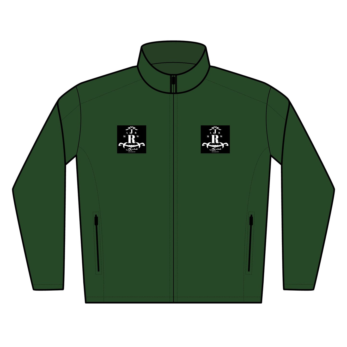 MAJBWR - Embroidered Soft Shell Jacket with Dual Chest Logo