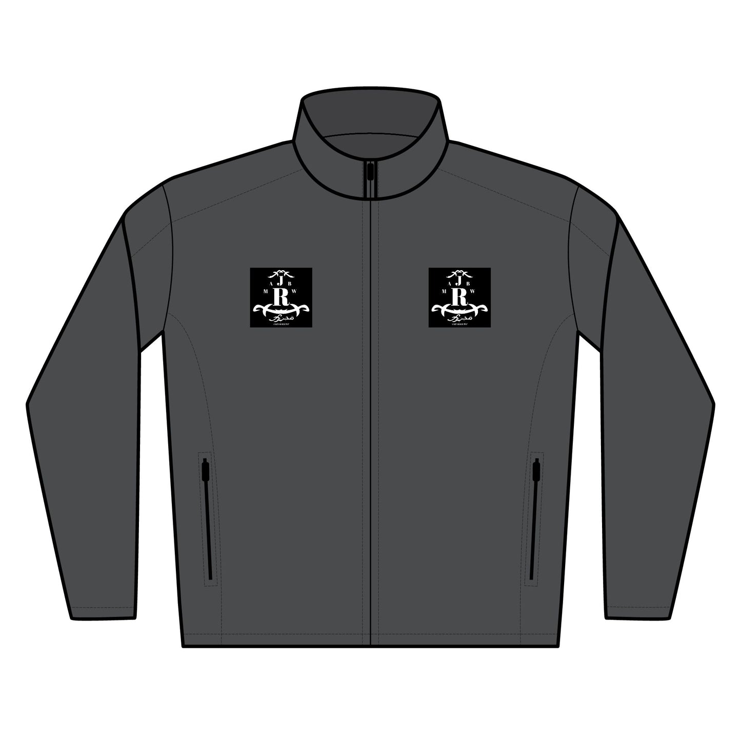 MAJBWR - Embroidered Soft Shell Jacket with Dual Chest Logo