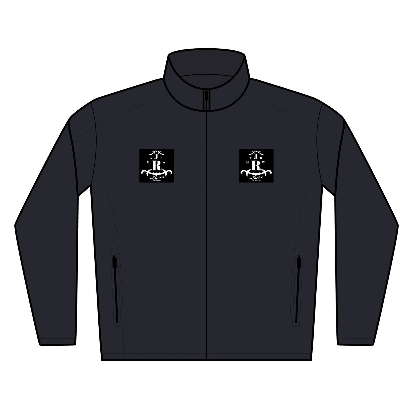 MAJBWR - Embroidered Soft Shell Jacket with Dual Chest Logo