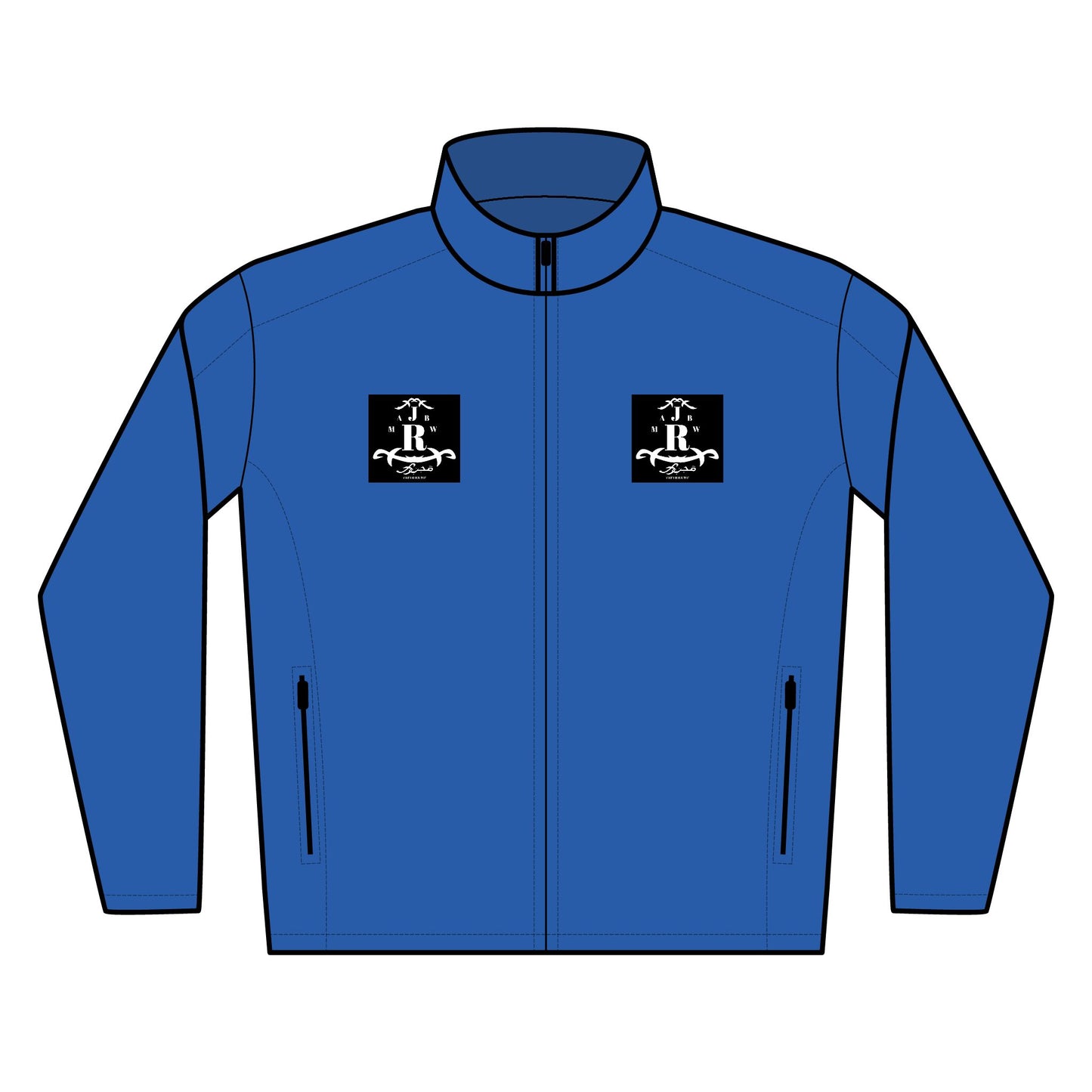 MAJBWR - Embroidered Soft Shell Jacket with Dual Chest Logo