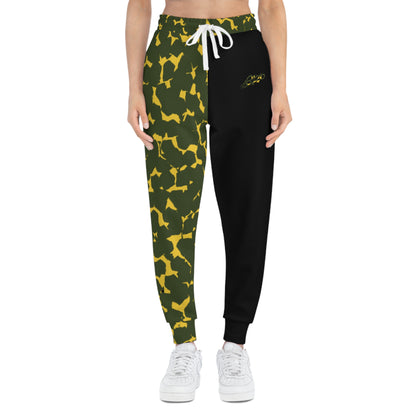MAJBWR - Black & Yellow Camo Joggers — Athletic Joggers Lmtd Edtn.