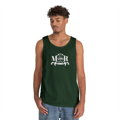 MAJBWR - Unisex Heavy Cotton Tank Top Left Right