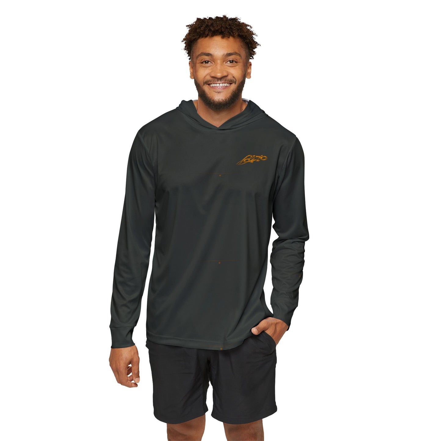 MAJBWR - Men's Olive & Gold Sports Warmup  Athletic  Hoodie AOP