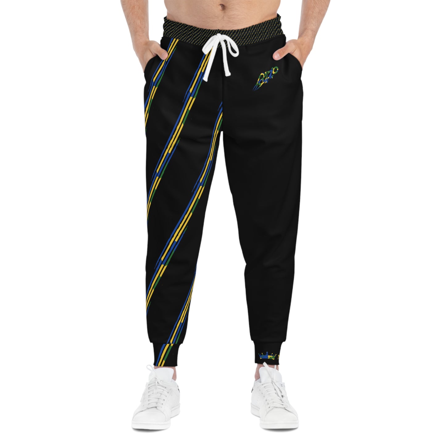 MAJBWR - Camo Black Athletic Joggers  Limited Edition