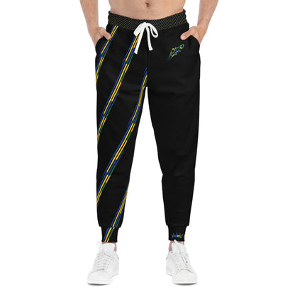 MAJBWR - Camo Black Athletic Joggers  Limited Edition