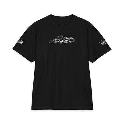 MAJBWR  - Commando Oversized Heavyweight T-Shirt —Black Camo Grey/White Logo