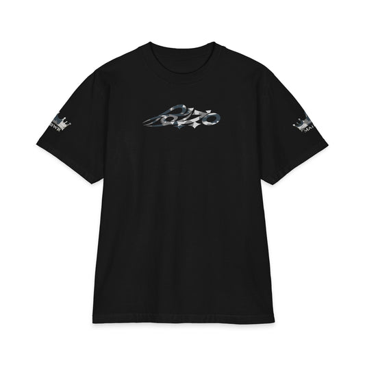 MAJBWR  - Commando Oversized Heavyweight T-Shirt —Black Camo Grey/White Logo