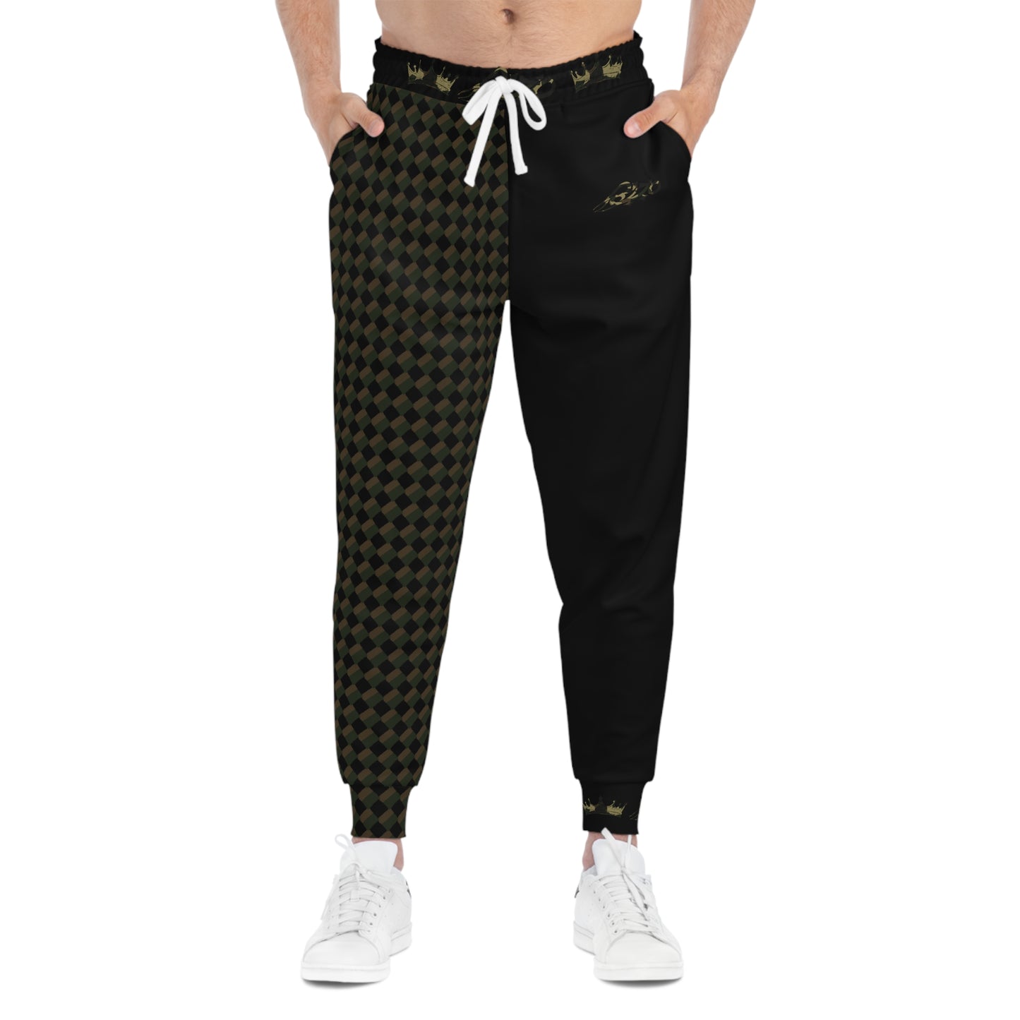 MAJBWR - Commander Crown Camo Joggers — Black Camo Athletic Joggers