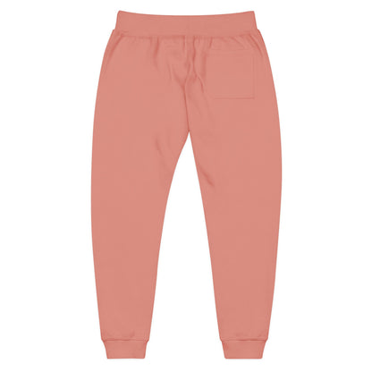 MAJBWR - Embroidered Coral Fleece Sweatpants — Relaxed Joggers with Small Script Accent