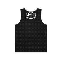MAJBWR - Stylish Men's Tank Top Black Front On Back AOP Offset