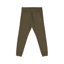 MAJBWR - Embroidered Coral Fleece Sweatpants — Relaxed Joggers with Small Script Accent