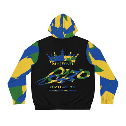 MAJBWR - Camo Black Limited Edition Men's Full-Zip Hoodie