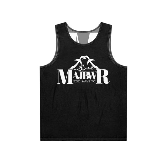 MAJBWR - Stylish Men's Tank Top Plain Black