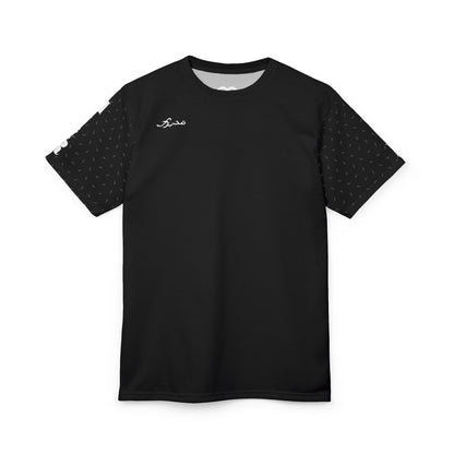 MAJBWR - Black Athletic Motion Unisex Tee AOP  *