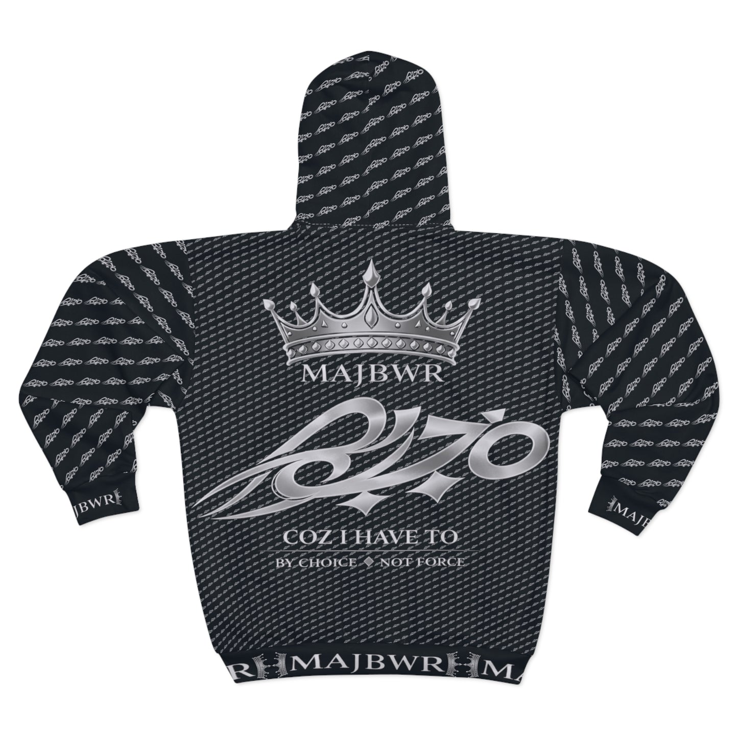 MAJBWR - Midnight Monogram Full-Zip Hoodie — Legacy Edition