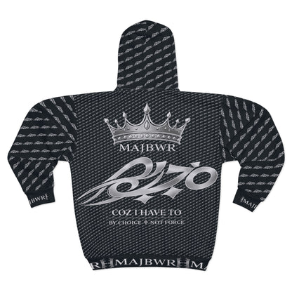 MAJBWR - Midnight Monogram Full-Zip Hoodie — Legacy Edition