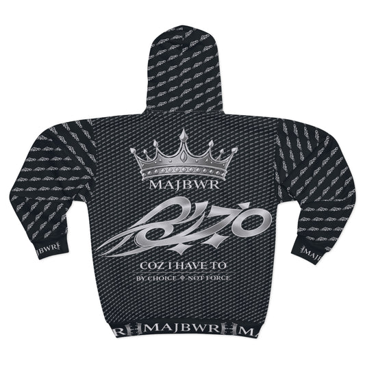 MAJBWR - Midnight Monogram Full-Zip Hoodie — Legacy Edition