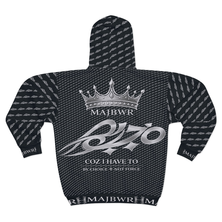 MAJBWR - Midnight Monogram Full-Zip Hoodie — Legacy Edition
