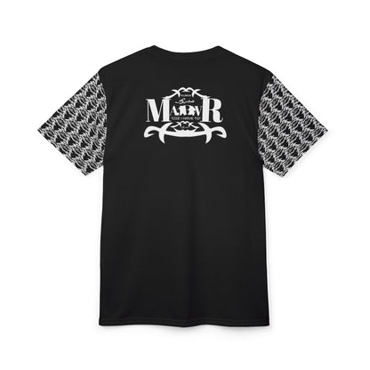 MAJBWR - Black Athletic Motion Unisex Tee AOP Sleeved