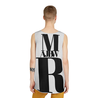 MAJBWR - Stylish Men's Tank Top Rear AOP 2 Face