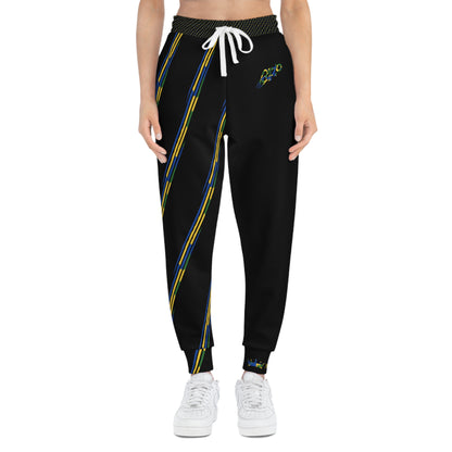 MAJBWR - Camo Black Athletic Joggers  Limited Edition