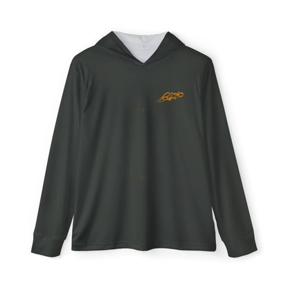 MAJBWR - Men's Olive & Gold Sports Warmup  Athletic  Hoodie AOP