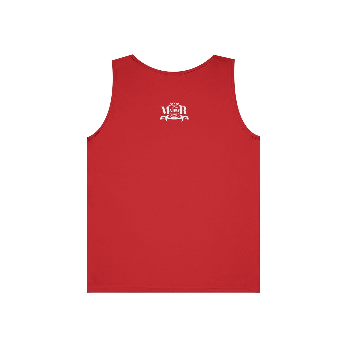 MAJBWR - Unisex Heavy Cotton Tank Top Left Right