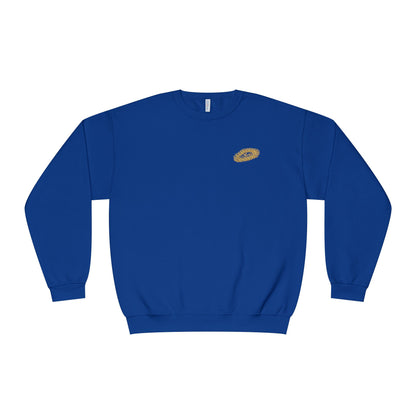 MAJBWR - Gold Crown Crewneck Sweatshirt — Arabic Script Graphic