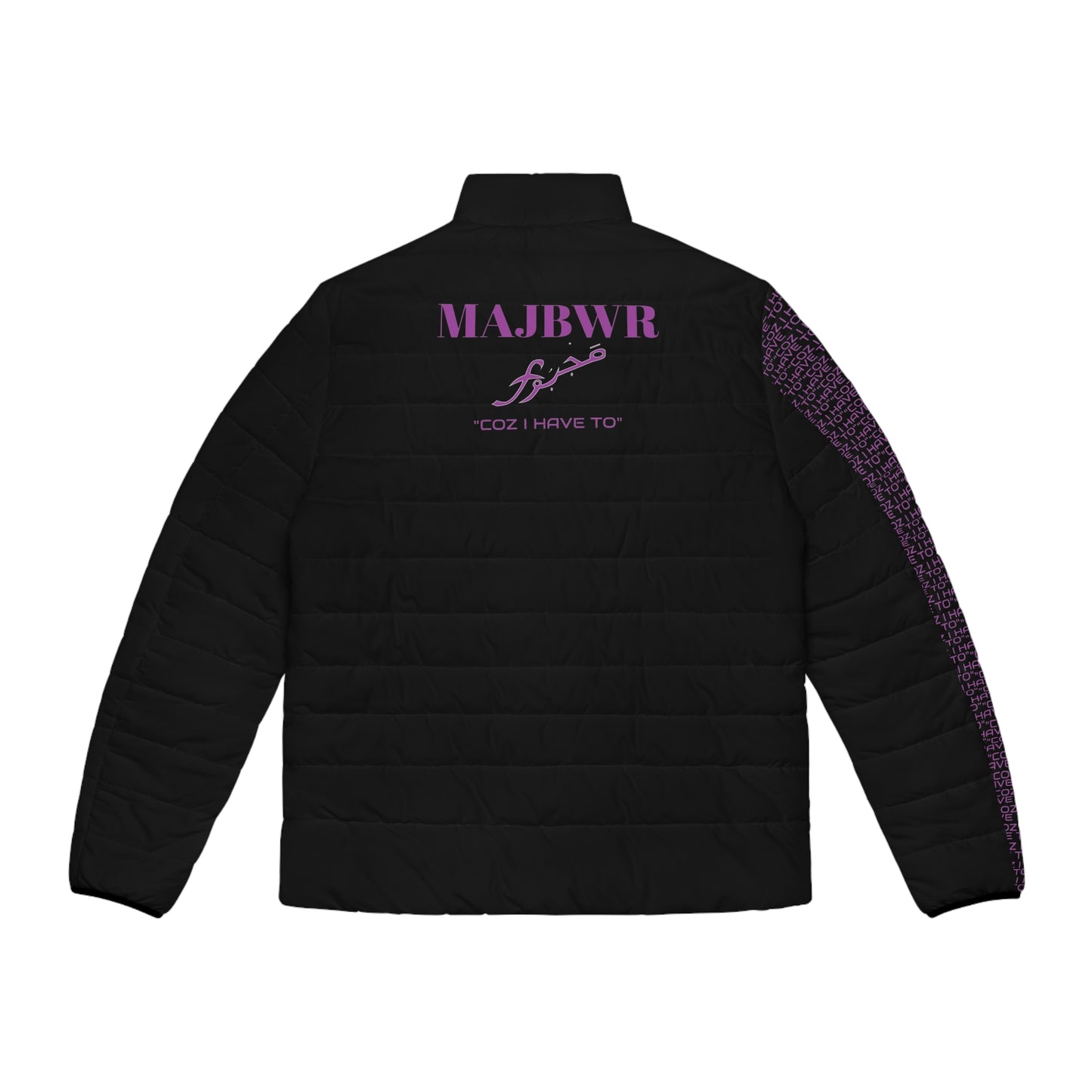 MAJBWR - 'Coz I Have To' Purple Puffer Jacket