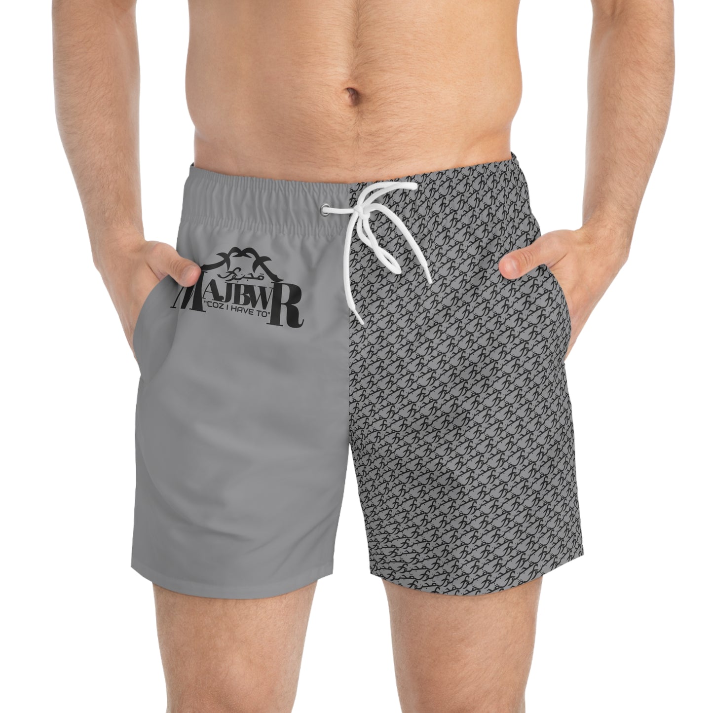 MAJBWR - Grey Swim Trunks