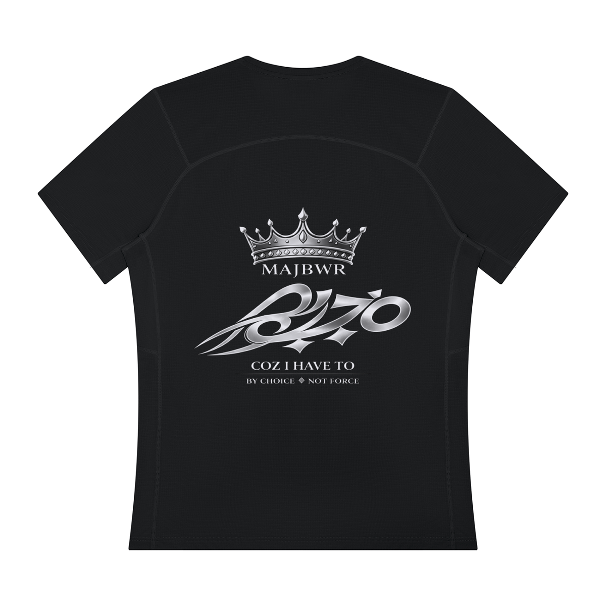 MAJBWR - SILVER CROWN PERFORMANCE T-SHIRT — ACTIVE EDITION