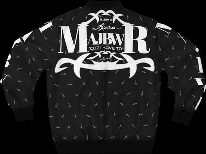 MAJBWR -  "Bomber Jacket AOP Black Connect"