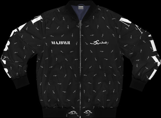 MAJBWR -  "Bomber Jacket AOP Black Connect"